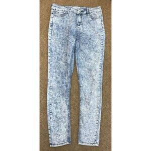 Guess Jeans Womens 29 Tahiana High Rise Skinny Acid Wash Super Stretch 90s Denim